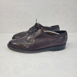 Florsheim Imperial Quality Wingtip Brogue Oxford Shoes Men 12 EEE Brown Leather